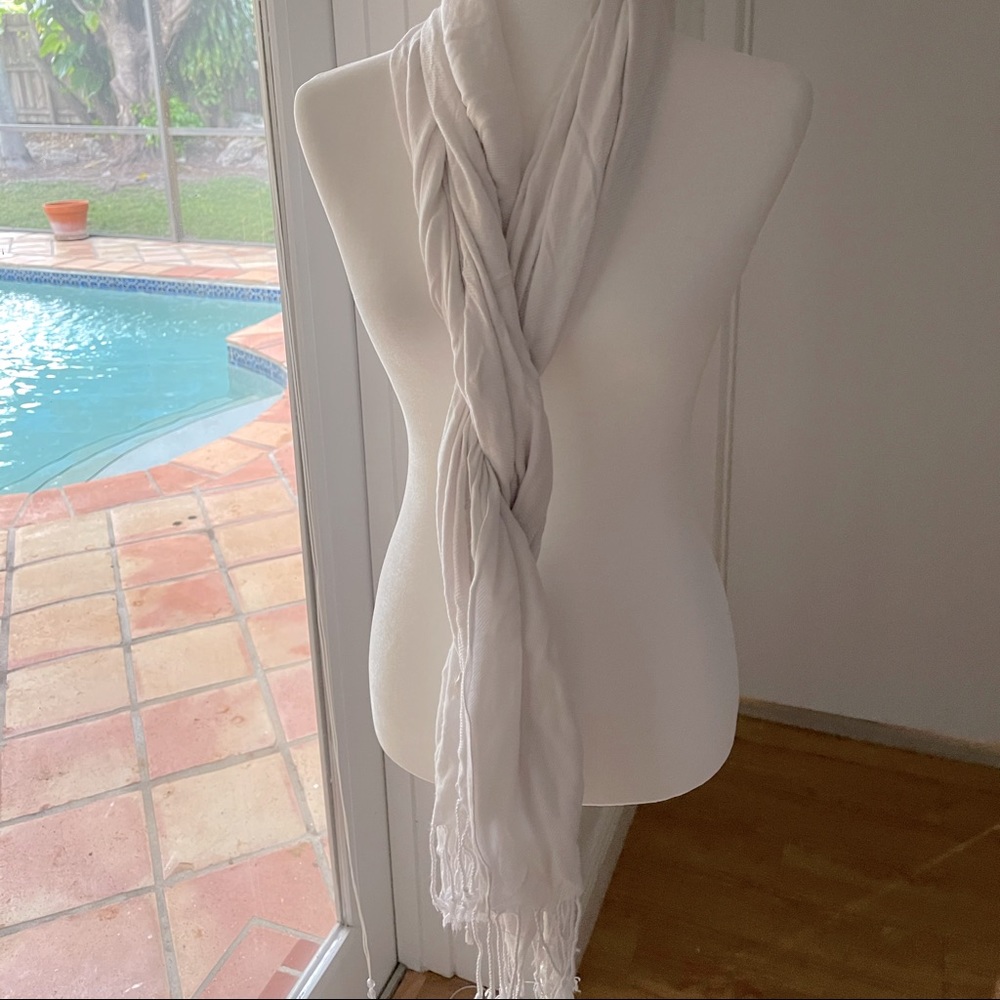 White scarf or wrap